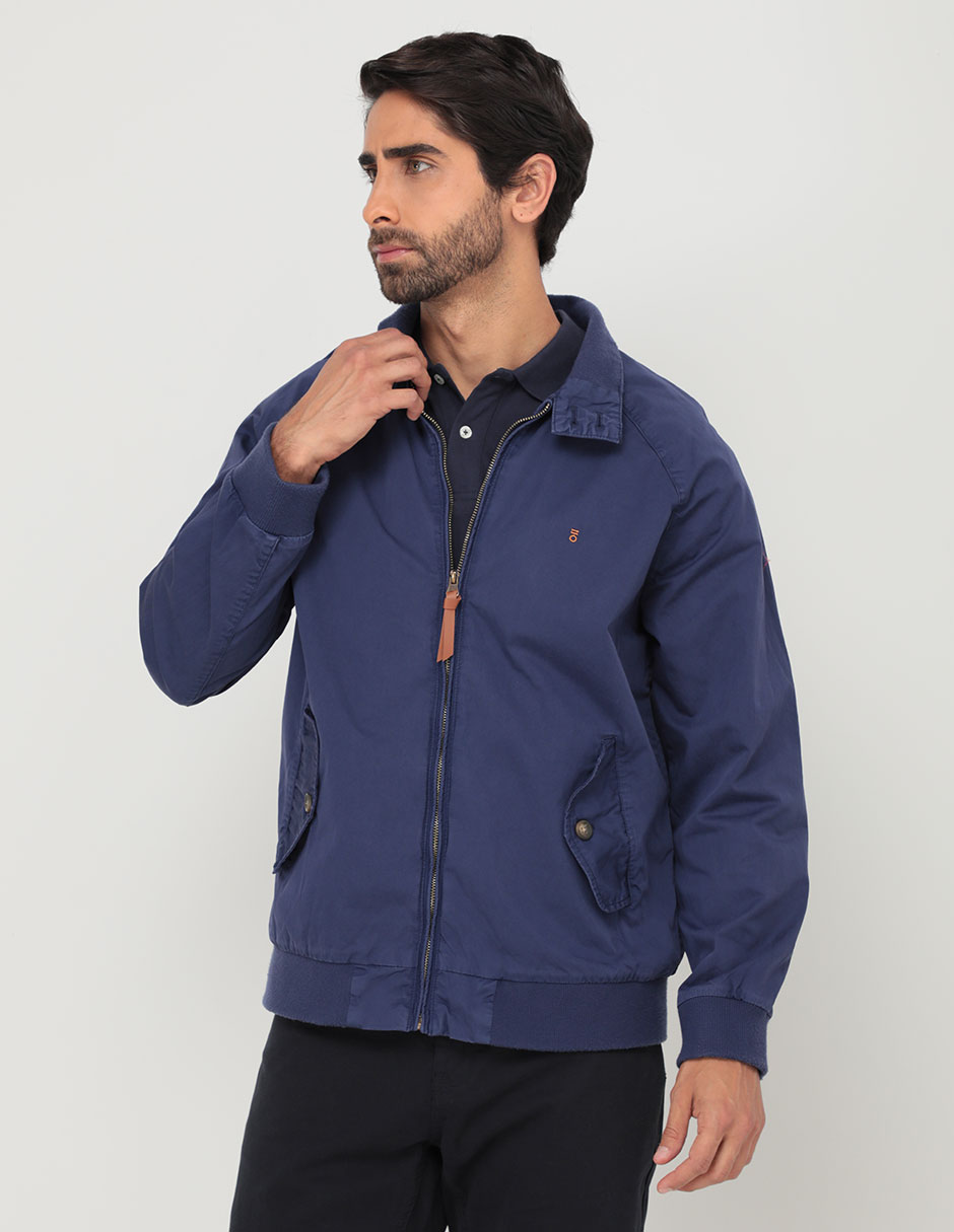 Chamarra casual con bolsillos para hombre