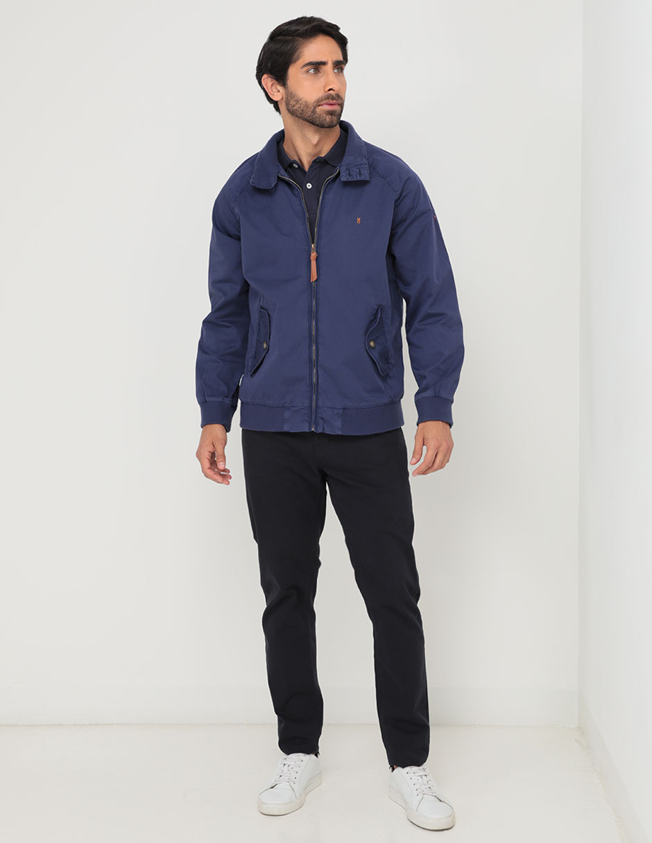 Chamarra casual con bolsillos para hombre