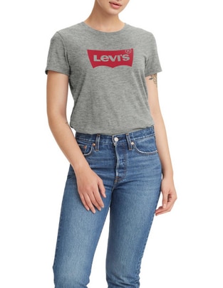 Playera manga corta Levi's cuello redondo para mujer