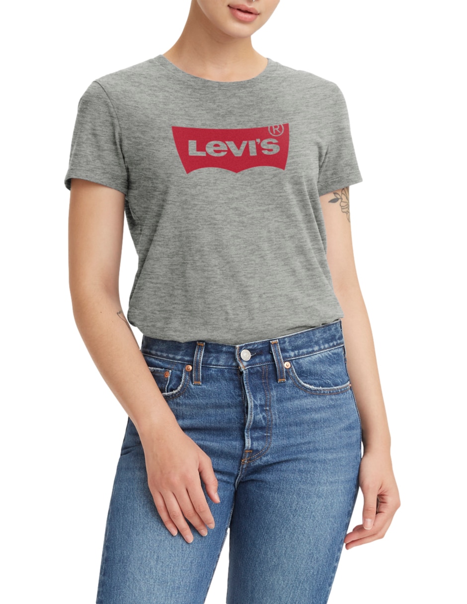 Playera manga corta Levi's cuello redondo para mujer
