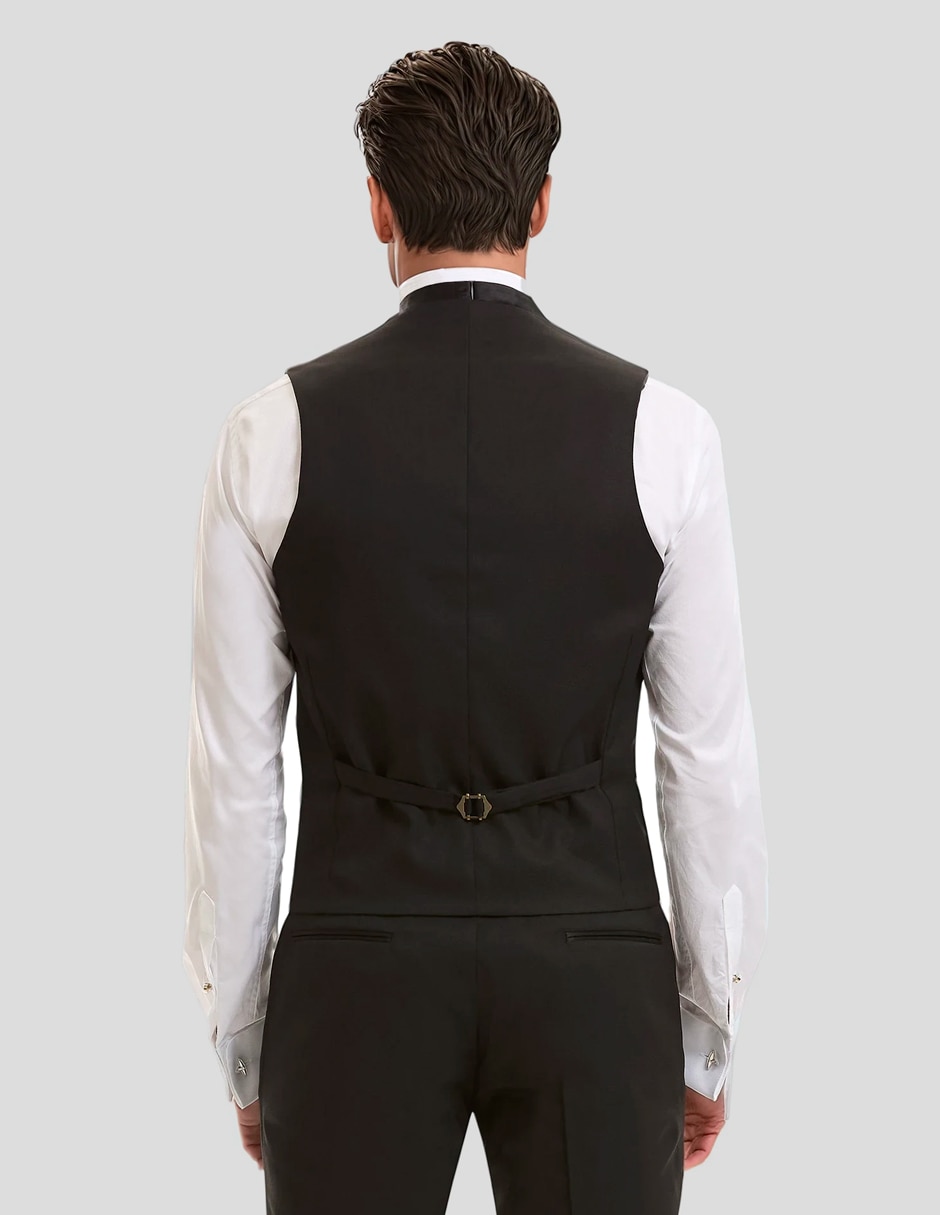 Chaleco forti black tie con bolsillos para hombre