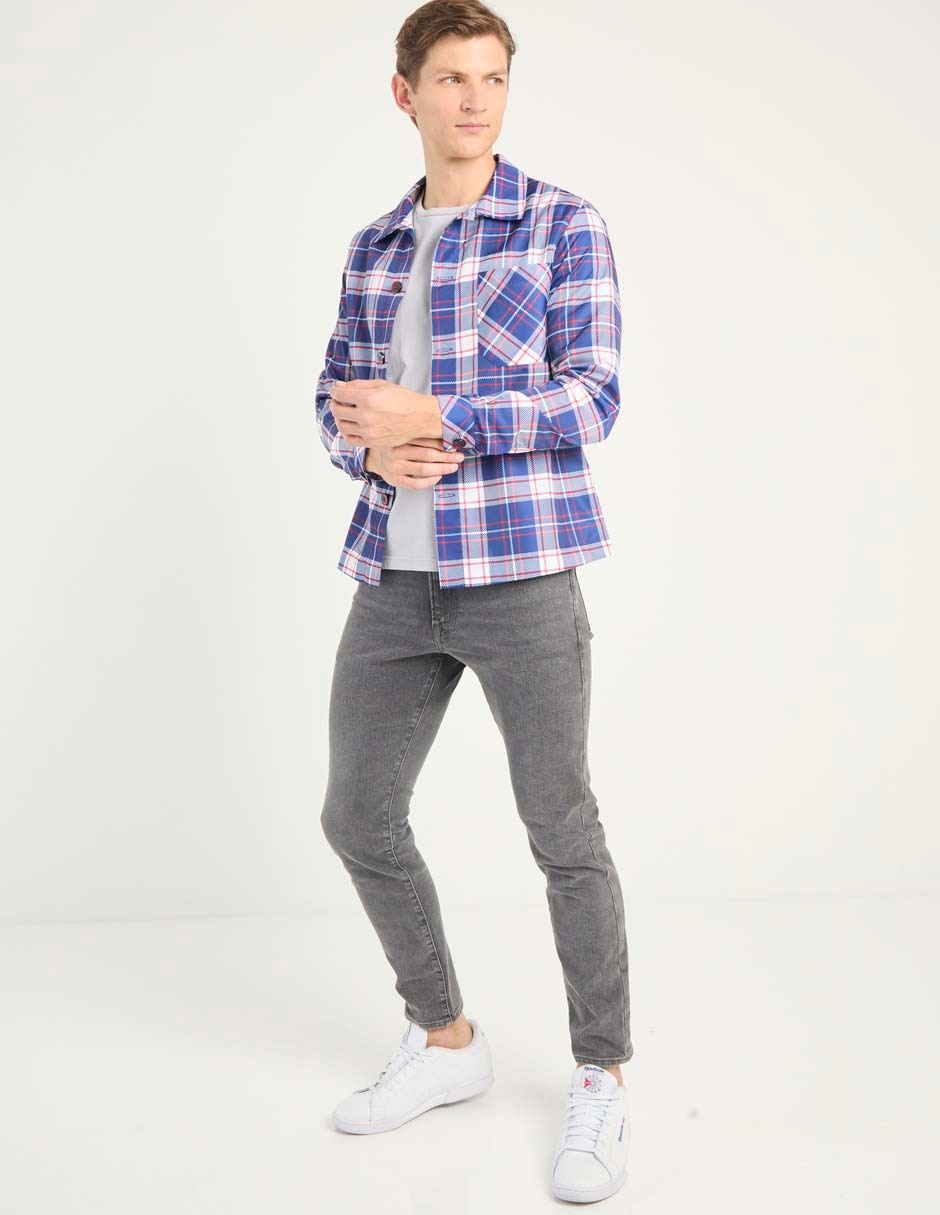 Camisa casual manga larga para hombre 2
