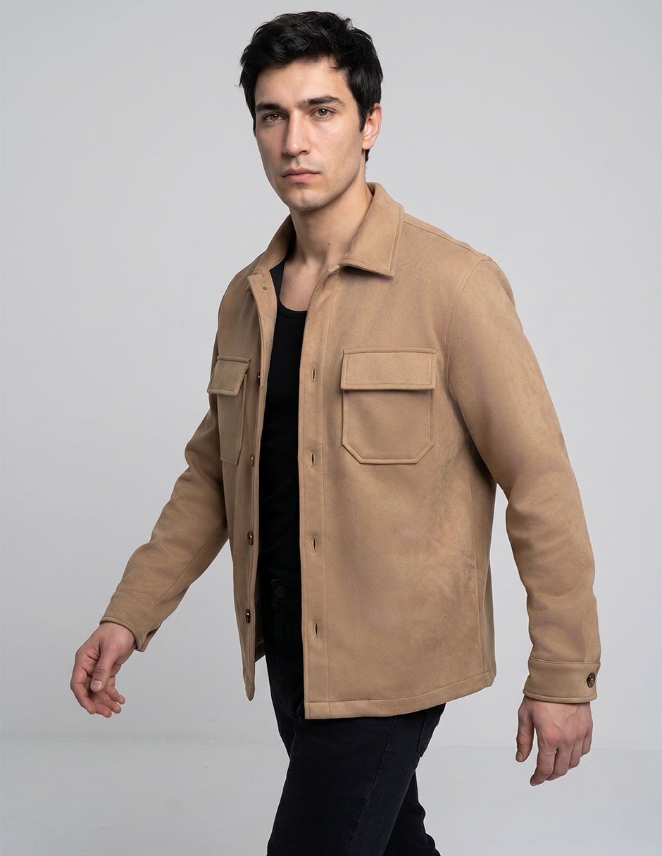 Camisa casual jack & paul manga larga para hombre